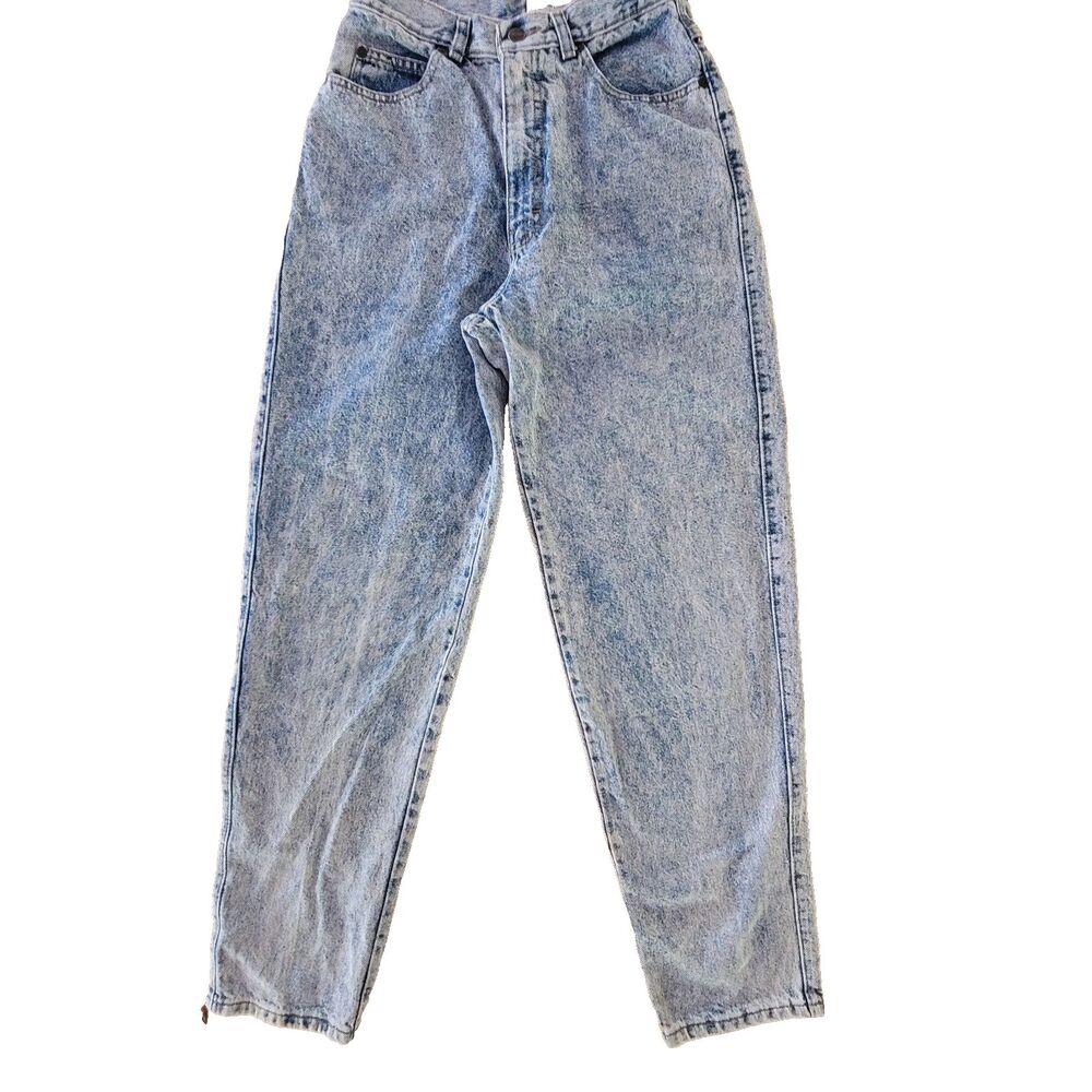 Vintage Sasson Jeans Womens Sz 10 Acid Wash High Waist Tapered Denim 80s 90s